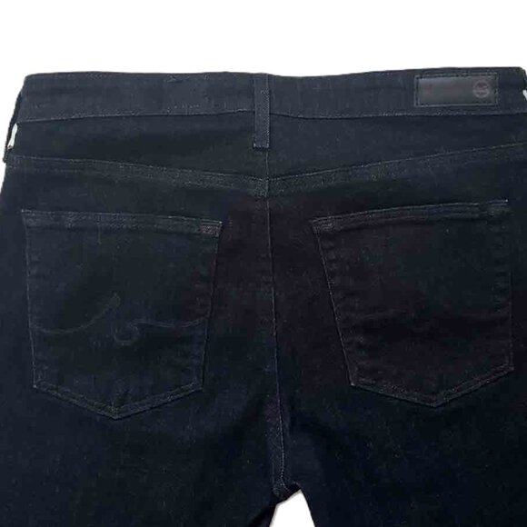 Adriano Goldschmied Dark Denim Jeans Blue Cigarette Leg Women's Side 28R - Picture 3 of 6